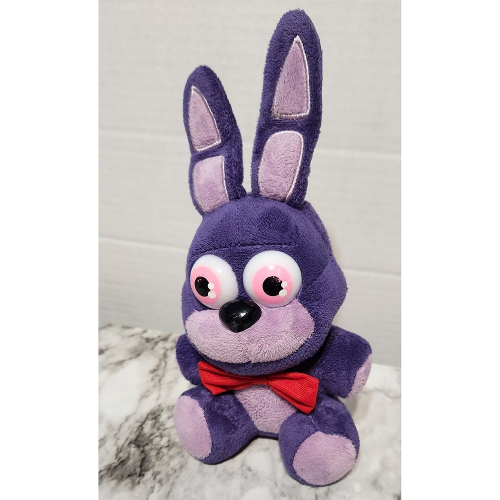Five Nights at Freddys Bonnie the Rabbit Purple Plush Toy with Red Bowtie